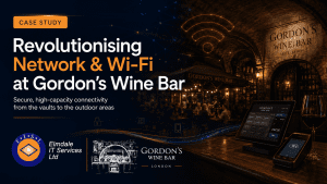 hospitality tech solutions - Gordons wine bar, wifi and connectivity case study